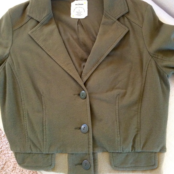 Anthropologie Jackets & Blazers - Anthro Allihop Jacket, Olive Green